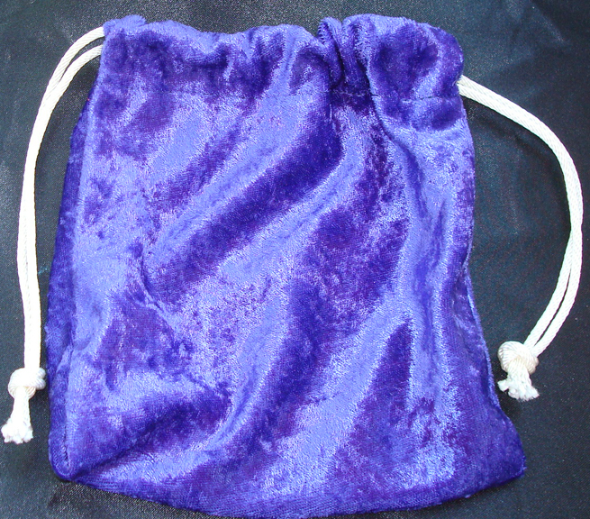 Purple Crushed Velvet Bag